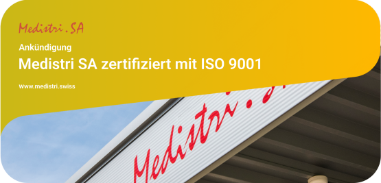 Medistri SA zertifiziert mit ISO 9001